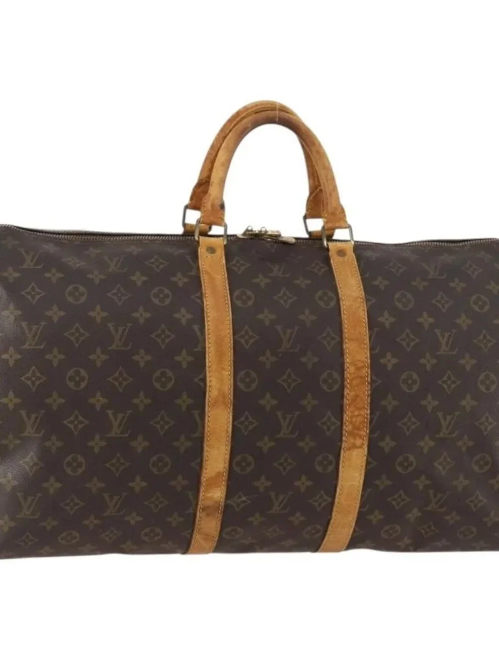 LOUIS VUITTON Monogram Keepall 55 Boston Bag M41424 LV Auth 169687 - Picture 3 of 16
